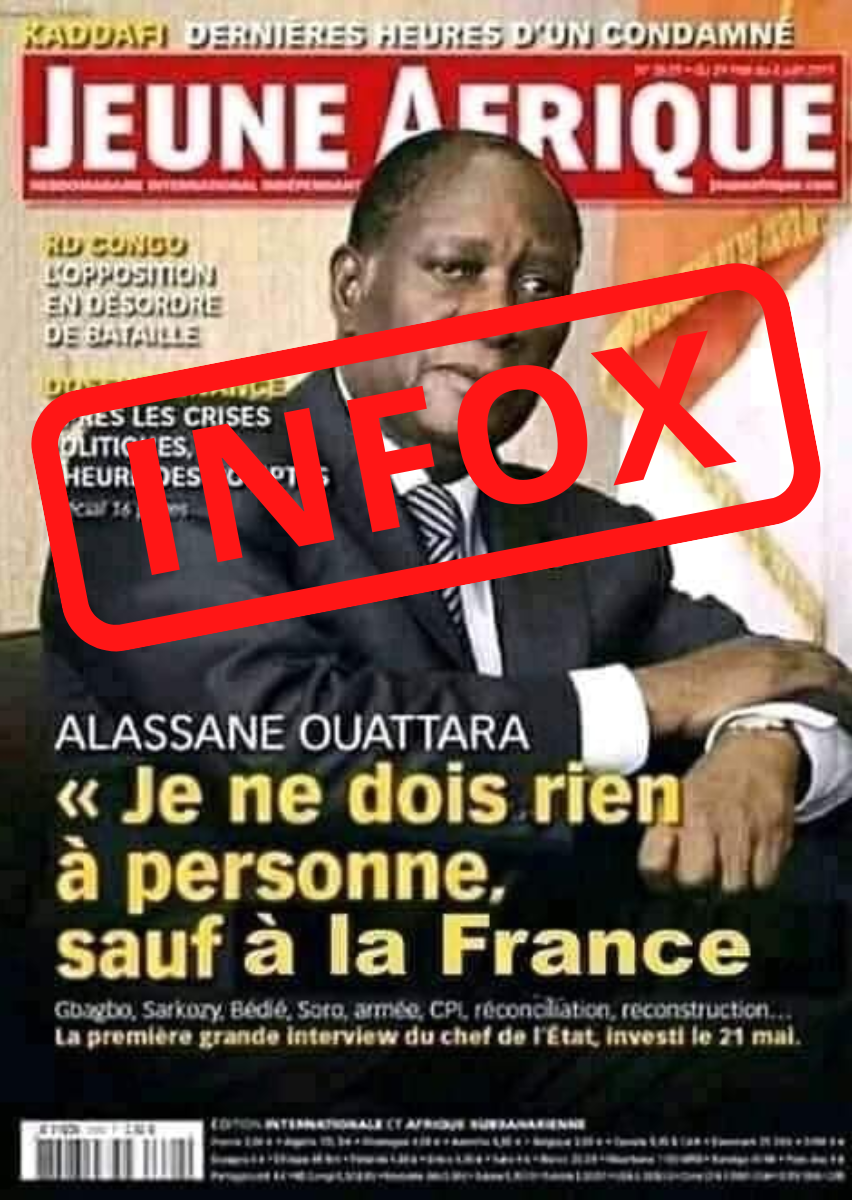 Non, Alassane Ouattara n’a jamais dit ça: « Je ne dois rien à personne, sauf à la France »; toute la vérité