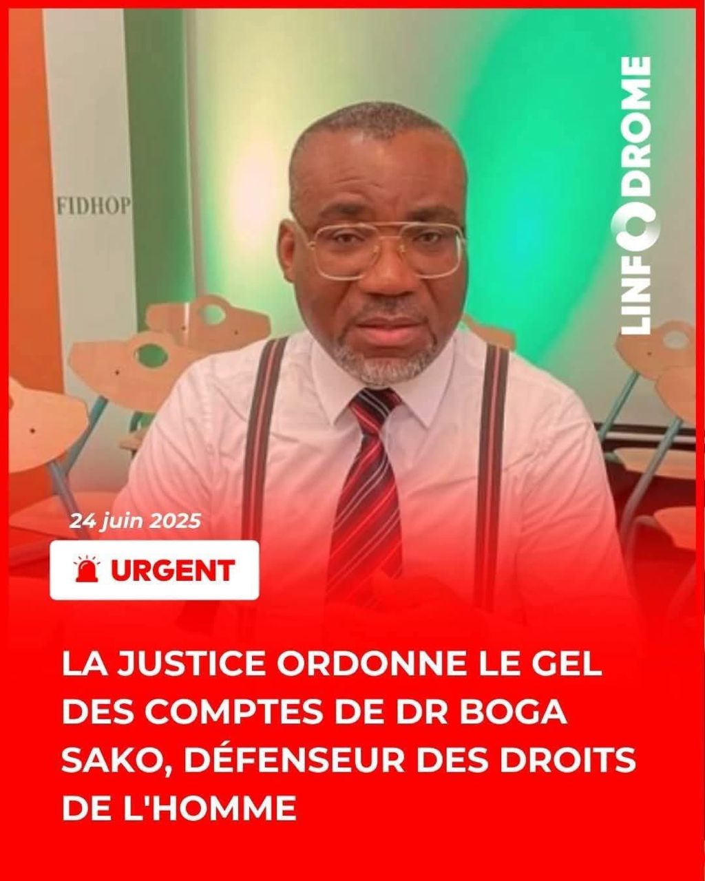Urgent/Gel de ses comptes, terrorisme : Boga Sako Gervais réagit depuis les États-Unis