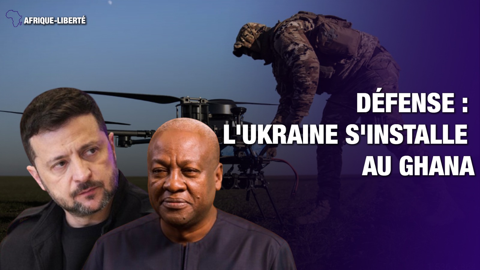 Coopération militaire : l’Ukraine annonce l’installation prochaine d’une fabrication de drones au Ghana